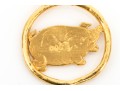 .999 Gold Charming Chubby Pig Motif Pendant
