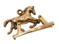 14K Yellow Gold Rocking Horse Pendant / Charm