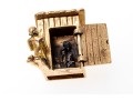 Fun 14K Outhouse Pendant / Charm