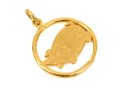 .999 Gold Charming Chubby Pig Motif Pendant