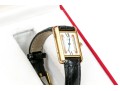 Cartier Sterling Silver Vermeil Small Must De Cartier Tank Watch, With Box