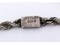 Vintage Sterling Silver Chain With Skull Pendant