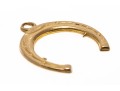 Lucky 14K Horseshoe Pendant / Charm