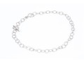 Sterling Silver Striking Chain Necklace With Single Heart For Link, Toggle Clasp