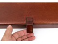 Vintage Restoration Hardware Antiqued Tan Artisan Leather Desk Box