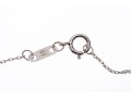 10K White Gold Necklace With Black And White Diamond Cross Pendant