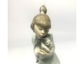 Lladro Figurine Girl With Kitten