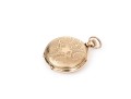 Elgin Striking Vintage Gold Filled Pocket Watch, Blue And White Porcelain Dial