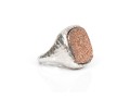 A Collection Of Two Sterling Silver Large And Stately Rings, Both Size 7