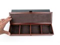 Vintage Restoration Hardware Antiqued Tan Artisan Leather Desk Box