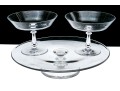 Group Of Three Val St. Lambert Crystal Table Wares