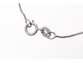 10K White Gold Opal Pendant Necklace