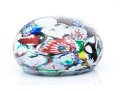 Large Art Glass Millefiori Paperweight 