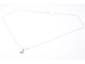 10K White Gold Opal Pendant Necklace