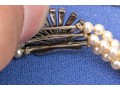 Vintage Richelieu Costume Pearl, Faux Diamond And Sterling Silver Choker Necklace, Boxed 