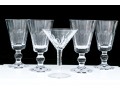 Group Of Five Pieces Waterford Crystal Stemware- Grafton Street And Lismore