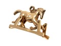 14K Yellow Gold Rocking Horse Pendant / Charm