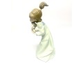 Lladro Figurine Girl With Kitten