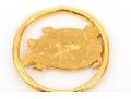 .999 Gold Charming Chubby Pig Motif Pendant