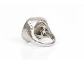 A Collection Of Two Sterling Silver Large And Stately Rings, Both Size 7