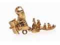 14K Old Woman And A Shoe Charm / Pendant