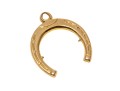 Lucky 14K Horseshoe Pendant / Charm
