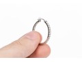 Sterling Silver Classic Round Hoop Earrings, CZ Set
