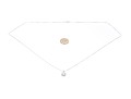 10K White Gold Opal Pendant Necklace
