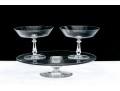 Group Of Three Val St. Lambert Crystal Table Wares