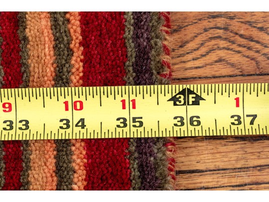 Plush Hand Knotted Wool Carpet - 35 1/2