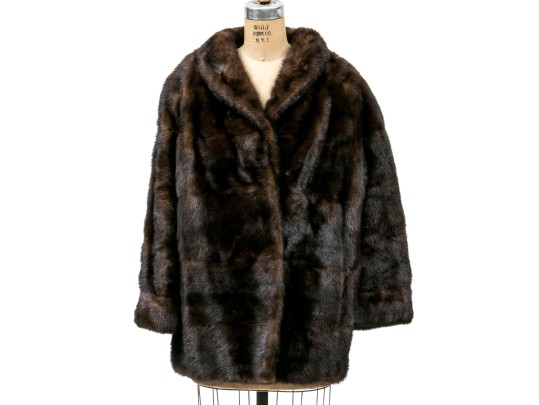 Vintage Ladies Brown Mink Jacket 