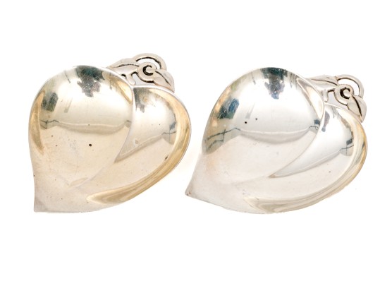 A Pair Of Tiffany & Co. Sterling Silver Nut Dishes