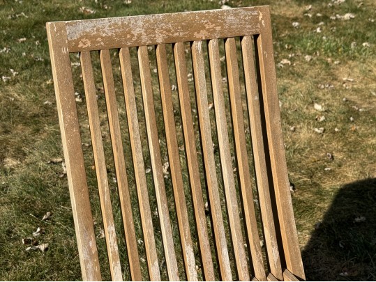 Pair Of Wooden Folding Chairs