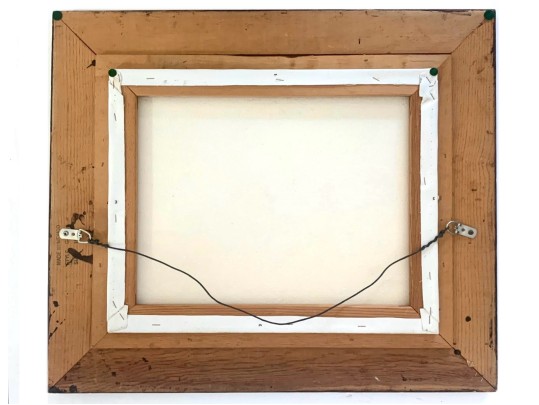 Signed Nautical Oil On Canvas Ship At Sea