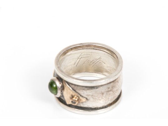 Sterling Silver Lovely Collection Of Assorted Band Style Rings, Size 7.5