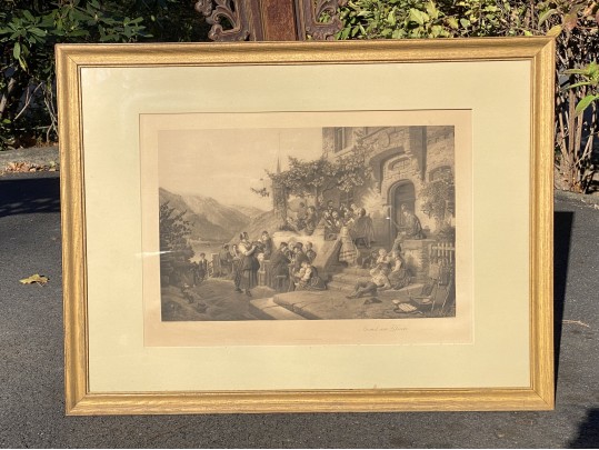 Antique German Engraving. 