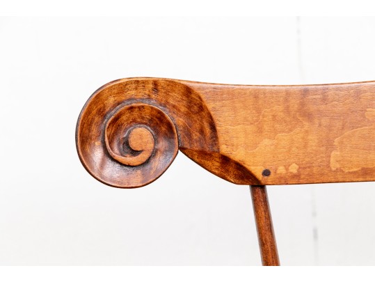 D.R. Dimes Tiger Maple Windsor Student Chair