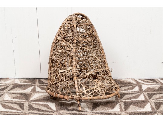 Large Tarahumara Tribe Rawhide Burden Basket Sierra Madre