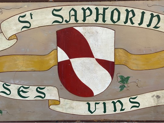 Large Painted Vintage Steel Sign
