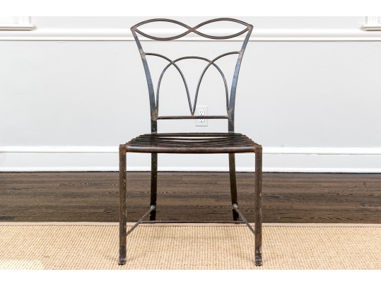 Antique Wrought Iron Side Chair