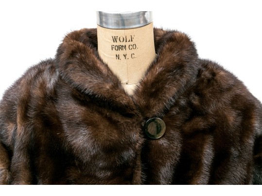 Vintage Ladies Brown Mink Jacket 