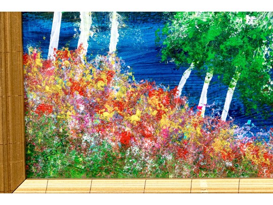 Gert (Am., 20th-21st C.) Acrylic On Board, Sailboats Off Portsmouth NH