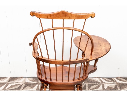 D.R. Dimes Tiger Maple Windsor Student Chair