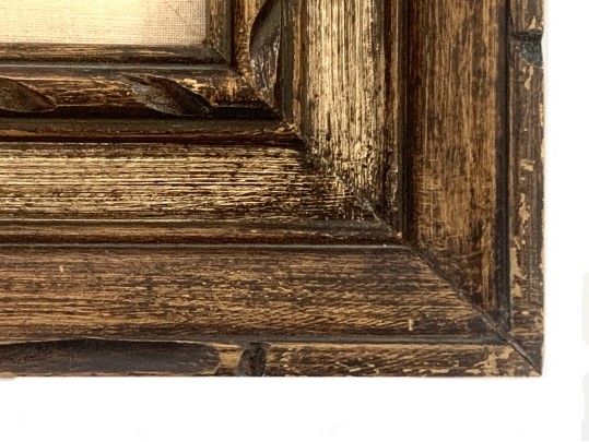 Signed Nautical Oil On Canvas Ship At Sea