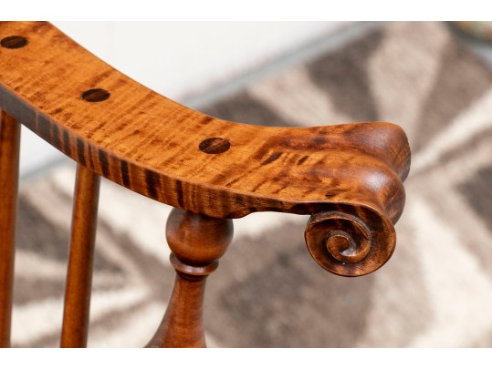 D.R. Dimes Tiger Maple Windsor Student Chair