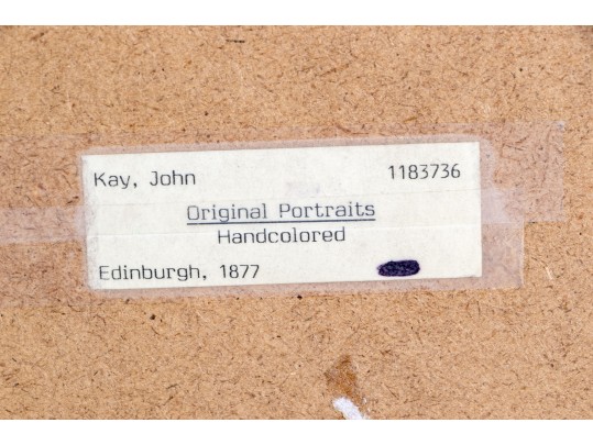 John Kay (Scotland, 1742-1826) Set Of Three Gilt Framed Hand Colored Portrait Engravings 