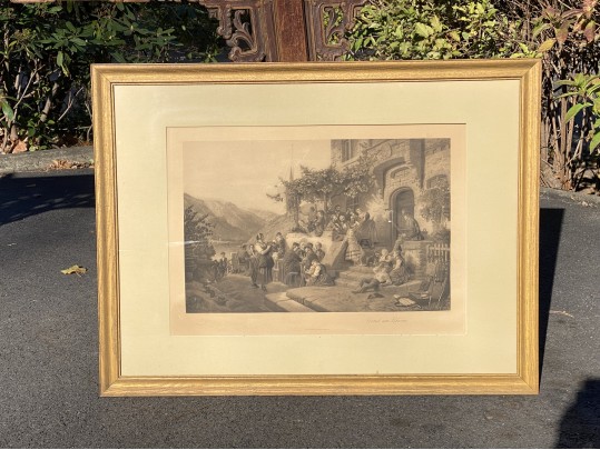 Antique German Engraving. 
