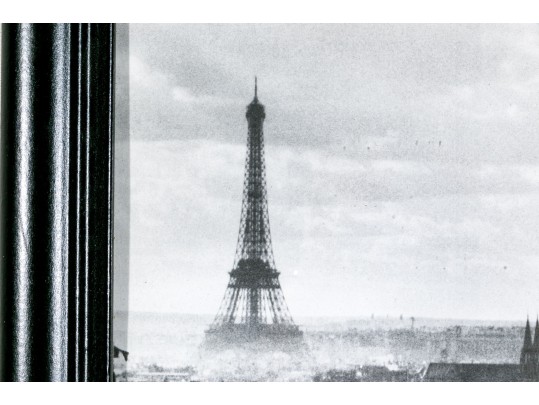 A Photographic Print Of Paris In Black And White