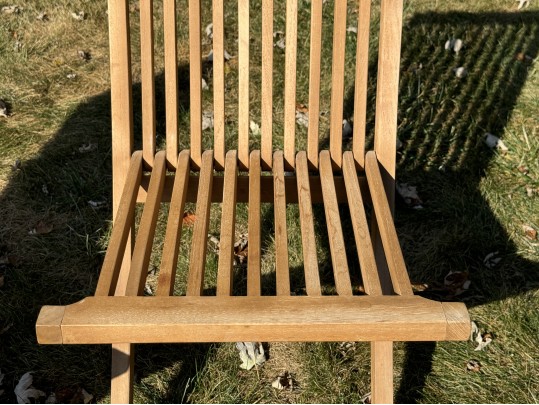 Pair Of Wooden Folding Chairs