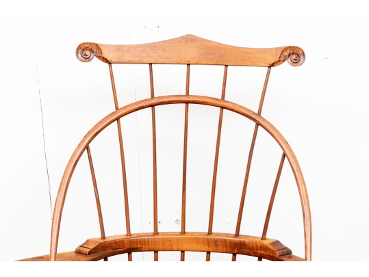 D.R. Dimes Tiger Maple Windsor Student Chair